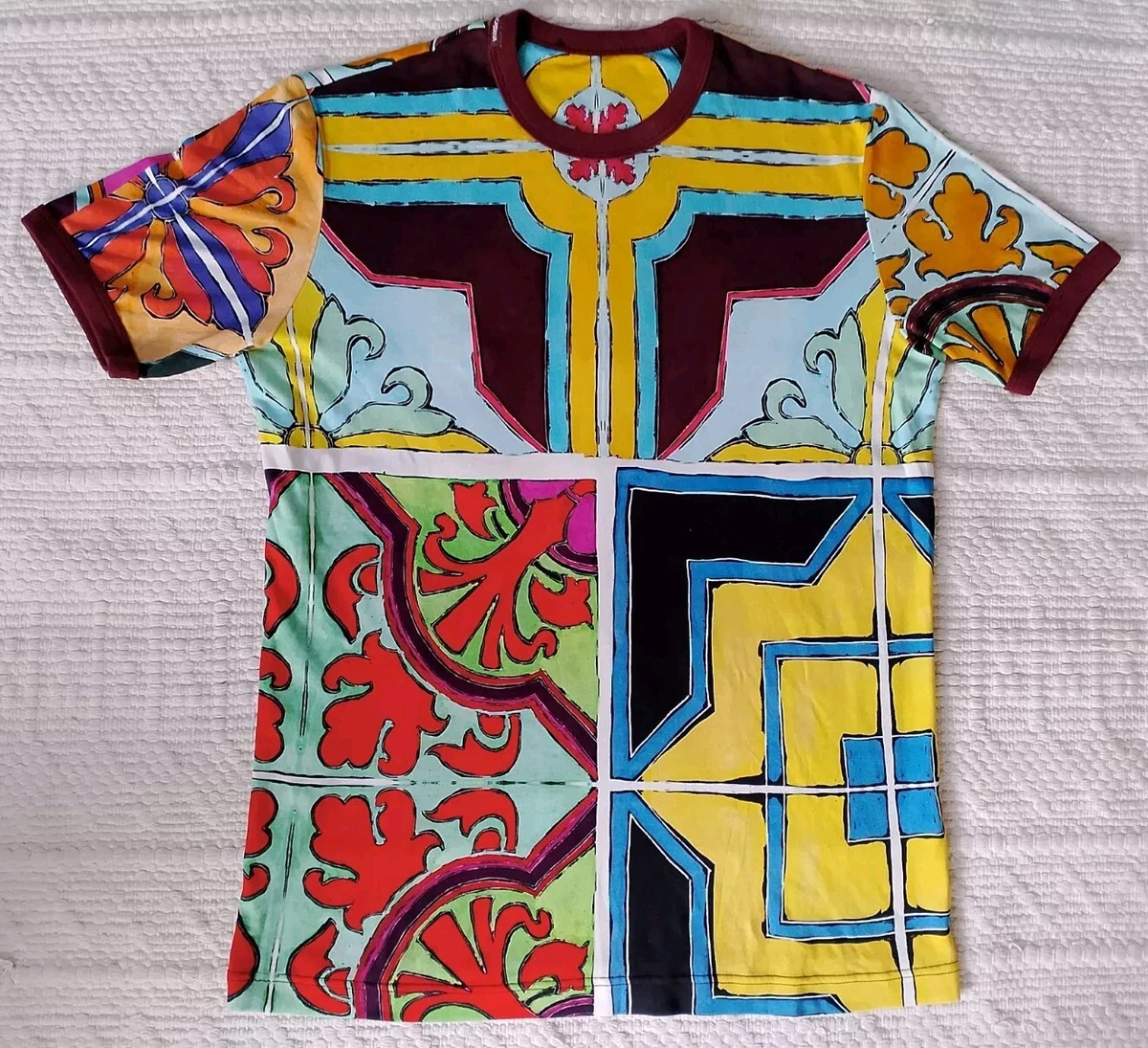 Dolce&Gabbana Short Sleeve Multicolor Shirts for Men for sale | eBay