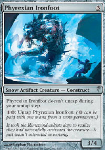Tarjetas de reunión PHYREXIAN IRONFOOT X4 4X Coldsnap Magic the Gathering DJMagic - Imagen 1 de 1