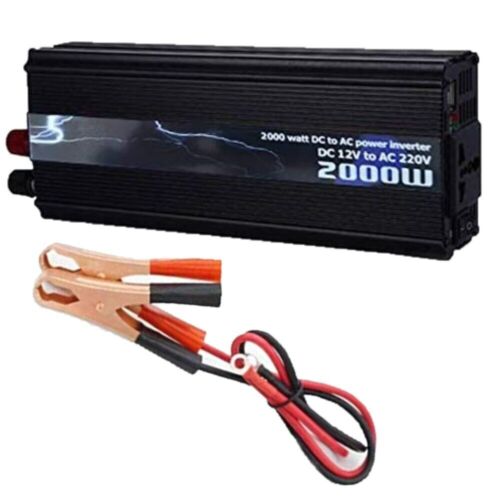 Inverter 2000W 12V-220V Trasformatore Auto Camper Barca PC con Presa USB - Imagen 7 de 11