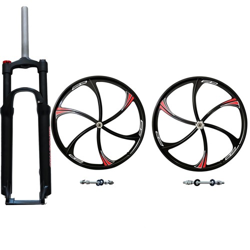 DONSP1986 26" Bike Oil Press Fork, 1-1/8" Threadless w/ Mag &Spoke Wheel Rim - Picture 7 of 55