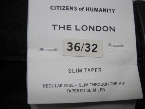 Citizens of Humanity Herren 36x32 (36x31) London Tapered Slim Jeans Blau Neu mit Etikett - Bild 9 von 14