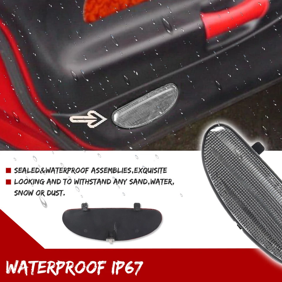 Painel interno da porta placa refletora tampa de luz transparente para Corvette 1997-2004 10295148 - Imagem 4 de 4