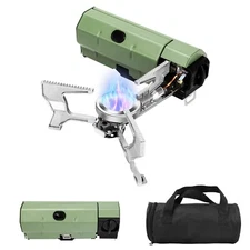 Hisencn Portable Camping Stove with Storage Bag | 8871 BTU/2600W High-Power O...