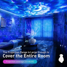White Noise Galaxy Projector With Galaxy/Stars - Bluetooth, App Control Speaker