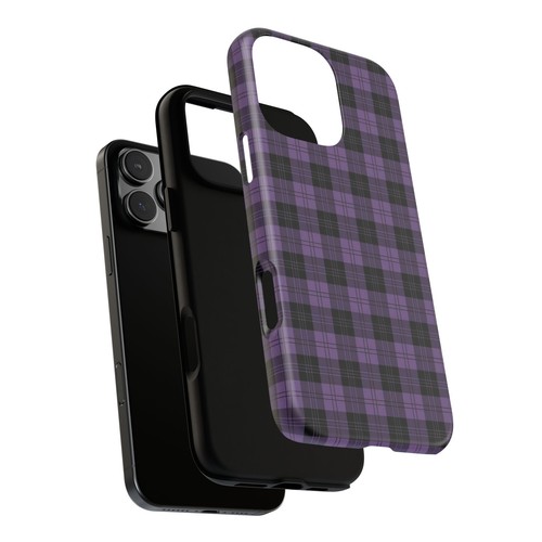 Personalized Purple And Black Plaid Tough Case For iPhone, Galaxy and Pixel - Picture 27 of 272