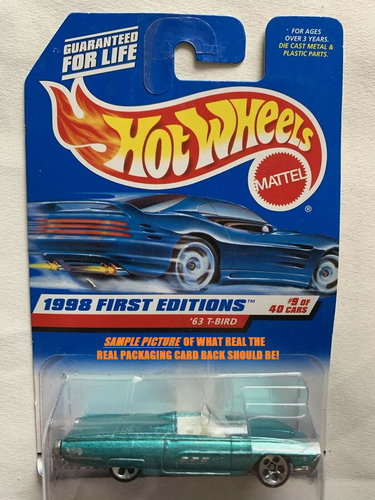1997 Hot Wheels Error Tropical Series Corvette Convertible - Thunderbird - Picture 5 of 6