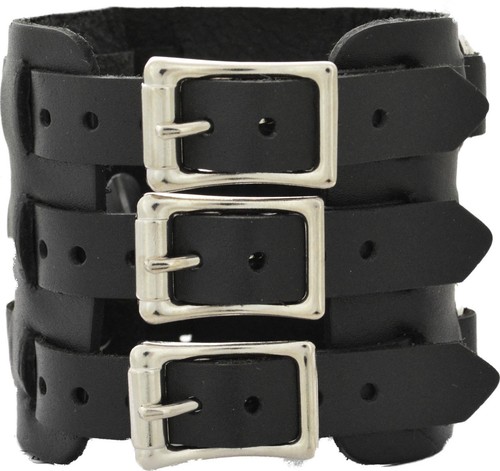 20 mm- Wide Cuff Watch Band & Wristband Set - Genuine Leather - Handmade In USA - Picture 2 of 2