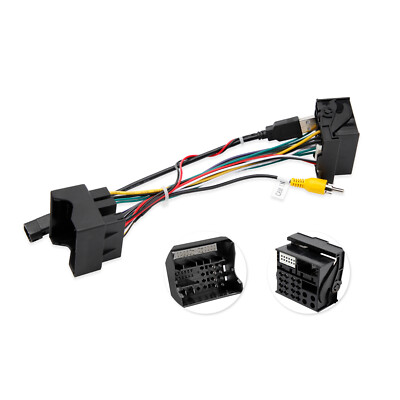 XTRONS ISO Verlängerungskabel 40 polig auf 50 polig MQB Quadlock Adapter für VW
