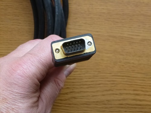 7m long VGA/SVGA video cable (15pin-Male - 15pin-Male), black - Picture 2 of 3