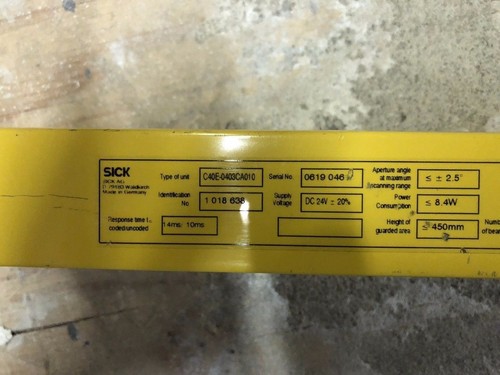 SICK C-4000 standaard C40S-0403CA010 lichtscherm complete set - Picture 4 of 5