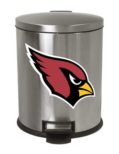 1.3 Gal Stainless Steel Step Can Wastebasket with a NFL Team Logo Decal Man Cave - Picture 2 of 43