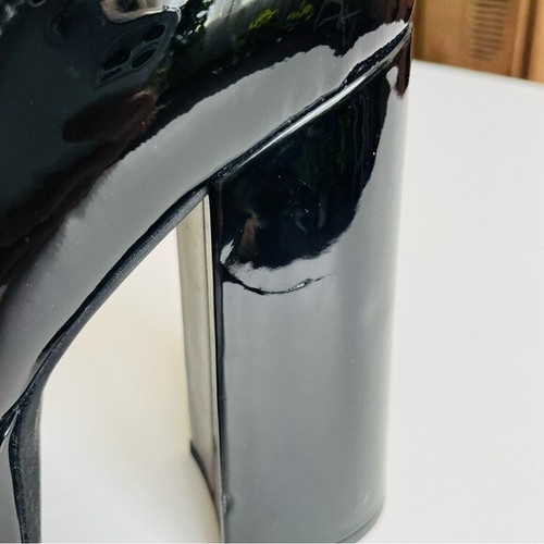 Jeffrey Campbell SIZE 11 Xandra Lo patent leather strappy platform heels - black - Picture 11 of 16