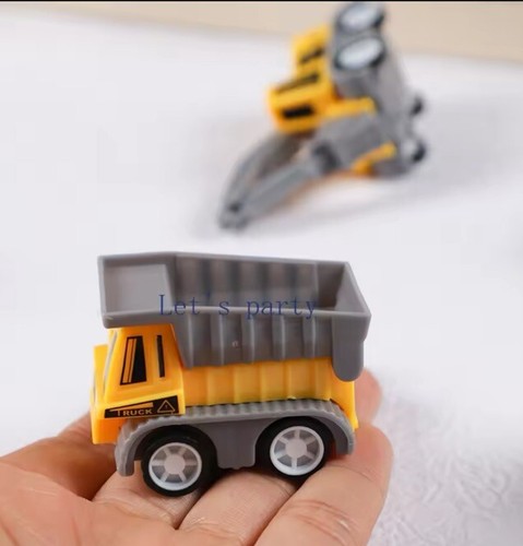 10x Kleine Spielfahrzeuge Sandkasten Bagger Bau Mitgebsel Geburtstag Geschenk - Bild 3 von 6