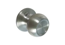 Dummy Brushed Nickel Round Knob Handle Door Lock HallWay Closet Lock