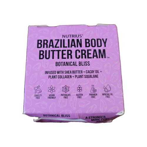 NUTRIUS BRAZILIAN BODY BUTTER CREAM ~ BOTANICAL BLISS ~ 6 OZ New - Picture 2 of 7