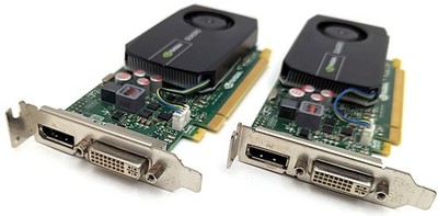 Lot of 2 PNY NVIDIA Quadro 410 512MB DDR3 PCIe Low Profile Video Card VCQ410-T