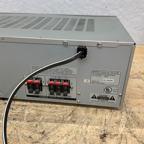 Sony Silver STR-K750P Audio Video Receiver Tested and Working NO REMOTE - Picture 7 of 7
