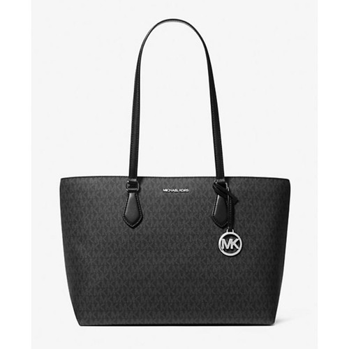 Bolso de Mano Michael Kors Sheila Grande Firma Logo Negro 35T4S6HT3B-001 - Imagen 1 de 10