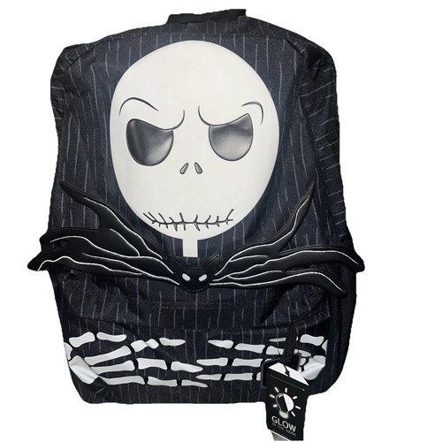 Nightmare Before Christmas Jack Skellington Glow in the Dark Backpack School Bag - Picture 9 of 12