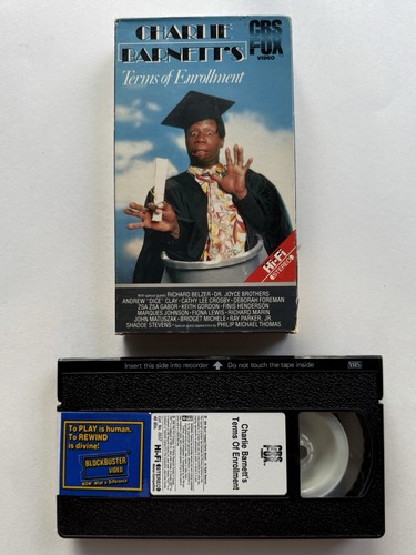 Charlie Barnett's Terms of Enrollment (VHS, 1986) Pre-owned Comedy Special - Foto 3 di 3