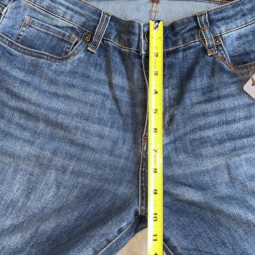 Kut From The Kloth Crop Jeans Women’s Size 12 Straight Leg Cuff Blue Stretch NEW - Picture 6 of 8