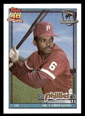 1991 Topps Desert Shield Baseball #618 Sil Campusano EX/MT *f1