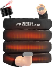 Heated 15FT 20FT RV Heated Sewer Hose Cover Avoid Freezing at -20°F RV Heated Wa