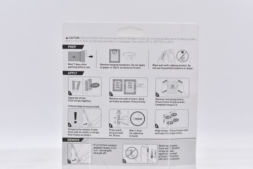 Command Indoor Damage Free Hanging Strips 34 Large Pairs 16lbs - Picture 4 of 5