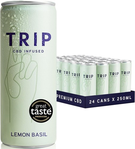 TRIP Infused Lemon Basil Drink "Great Value Case Deal 12X250ML" Energize - Picture 1 of 8