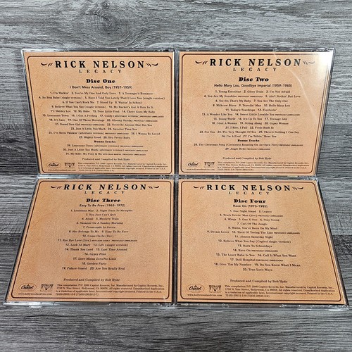 Rick Nelson: Legacy 2000 Capitol Country Rockabilly 4x CD Compilation Box Set - Picture 4 of 9