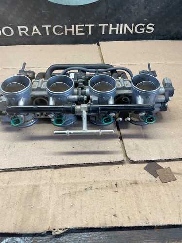 11-15 Kawasaki Ninja ZX-10R Throttle Body with Fuel Rail 16163-0722 49056-0024 - Bild 8 von 11