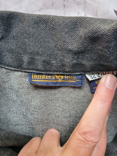 Hunters Run Mens S Black Jean Denim Jacket Vintage - Picture 6 of 11