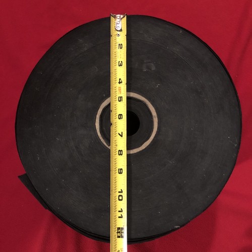 10” Wide Textured Gloss Black Thin Vinyl Fabric Upholstery Non Adhesive Roll - Picture 3 of 7