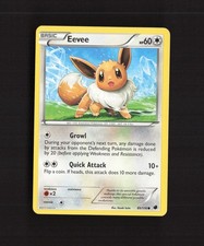 Eevee 89/116 Plasma Freeze Common Pokemon Card DMG