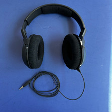 Sennheiser HD 419 Over-Ear Wired Headphones Heavy Cup Scuffing TESTED