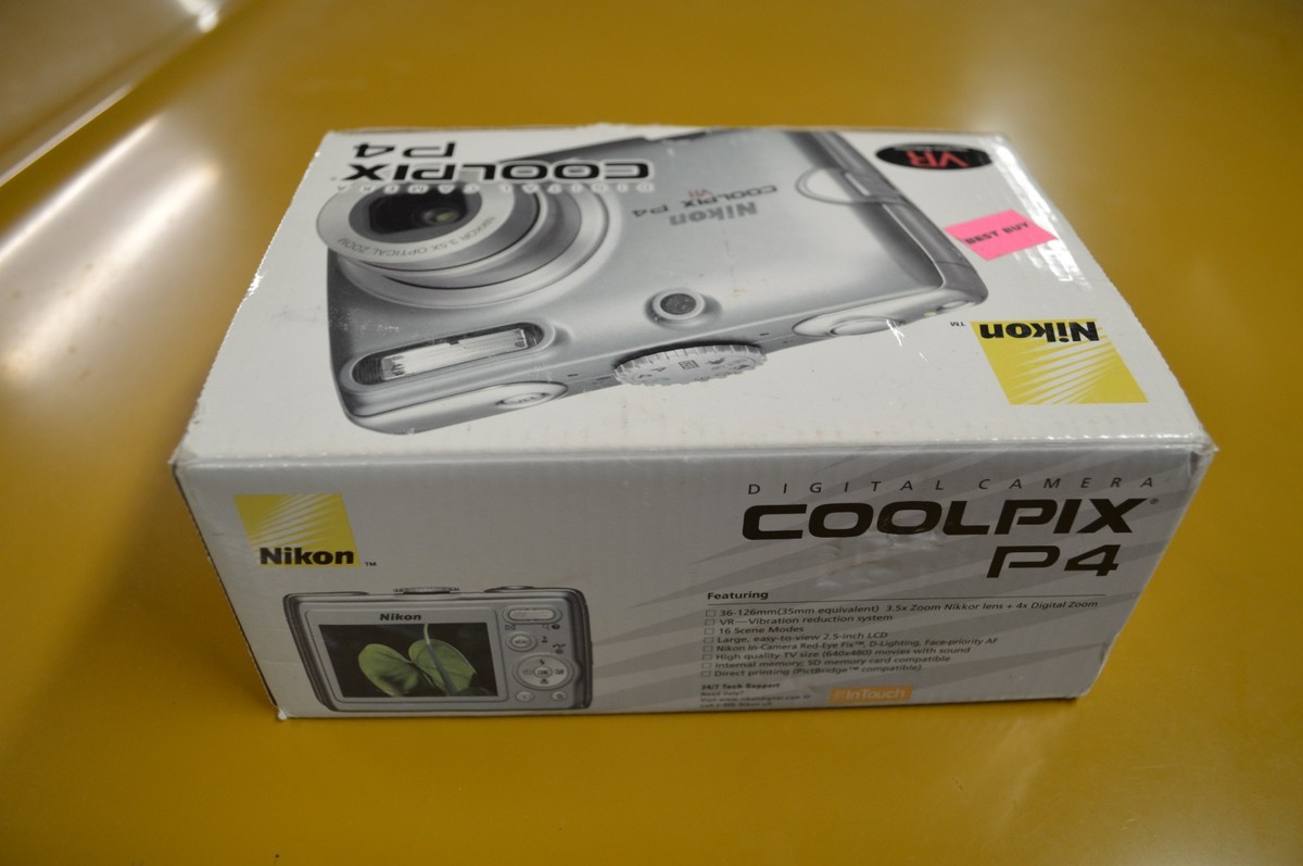 Nikon COOLPIX P4 8.1MP Digital Camera - Silver for sale