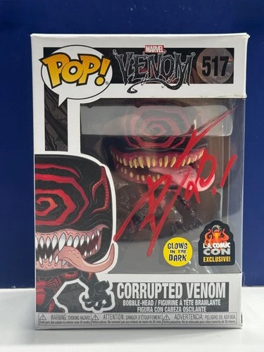 SIGNED Funko Pop! VENOM - CORRUPTED VENOM #517 COA AUTHENTICATED Free Ship