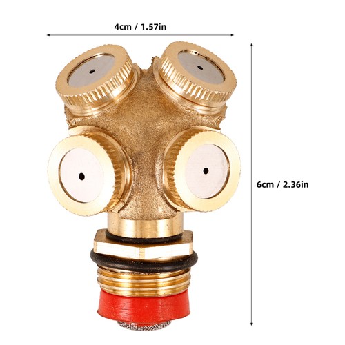 Copper Atomizing Spray Mister Nozzle Head Misting Nozzle for Lawn Irrigation - Picture 2 of 12