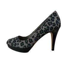 Circa Joan  David Leopard Print Genuine Leather Platform Heels Women  s Sz 6