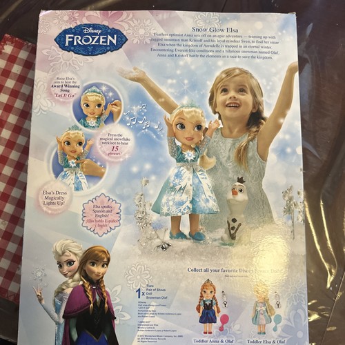 Disney FROZEN - Snow Glow Elsa Con Juego Olaf - Nuevo - Imagen 6 de 6
