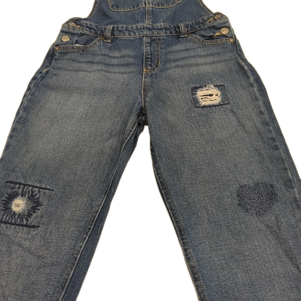 Vintage Y2K Jordache Bib Overalls Jrs L 10/12 Jean Denim 90s Festival Farmcore - Image 3 of 4