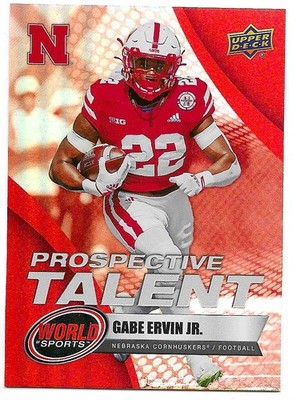 2025 Upper Deck World of Sports - Prospective Talent Gabe Ervin Jr. #346 Red