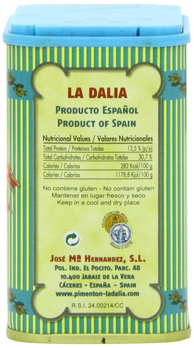 Pimentón Dulce Ahumado La Dalia de 2,46 Onzas (Pack de 1), Versión Original - Imagen 3 de 5