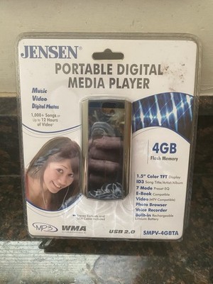 Jensen SMPV-4GBTA Portable Digital Media Player in its original, sealed