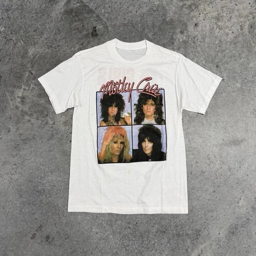 MOTLEY CRUE GIRLS GIRLS GIRLS TOUR t-shirt Size 1980s vintage concert t-shirt, vintage, size S, single stitch, B+ condition