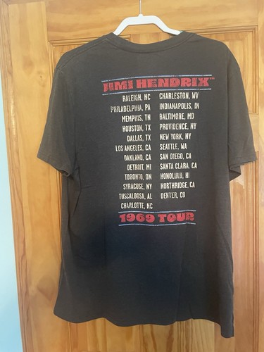 Jimi Hendrix 1969 schwarzes Konzert Tour T-Shirt, Größe Extra-Large - Bild 13 von 16