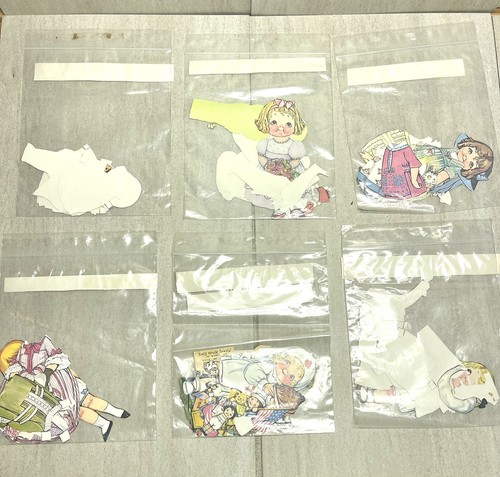 Vintage Dolly Dingle Papierpuppen Lot 6 Sets von Grace Drayton Ausschnitte 1900er  - Bild 2 von 2