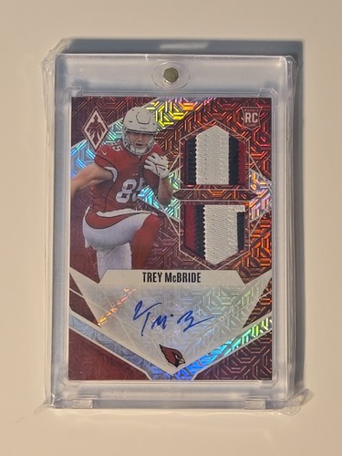 2022 Panini Phoenix Trey McBride RC Auto Patch Red Mojo Prime /20 RAD-TM - Picture 4 of 9