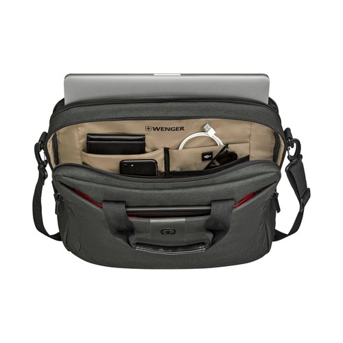 WENGER Laptop-Aktentasche MX ECO Brief 16" Latop Tablet-Fach 15 L Kohlefarben - Bild 5 von 5
