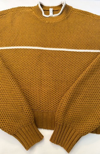 $92 RVCA Sweater Womens M JAMMER Cropped Pique Stitch Cottagecore College LNWOT - Picture 17 of 18